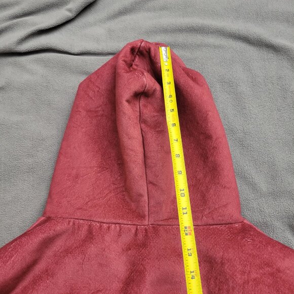 Hoodie Sweater Womens L Oversized Pink Cozy Fluffy Lounge Peace Love Book Binge - Picture 13 of 14